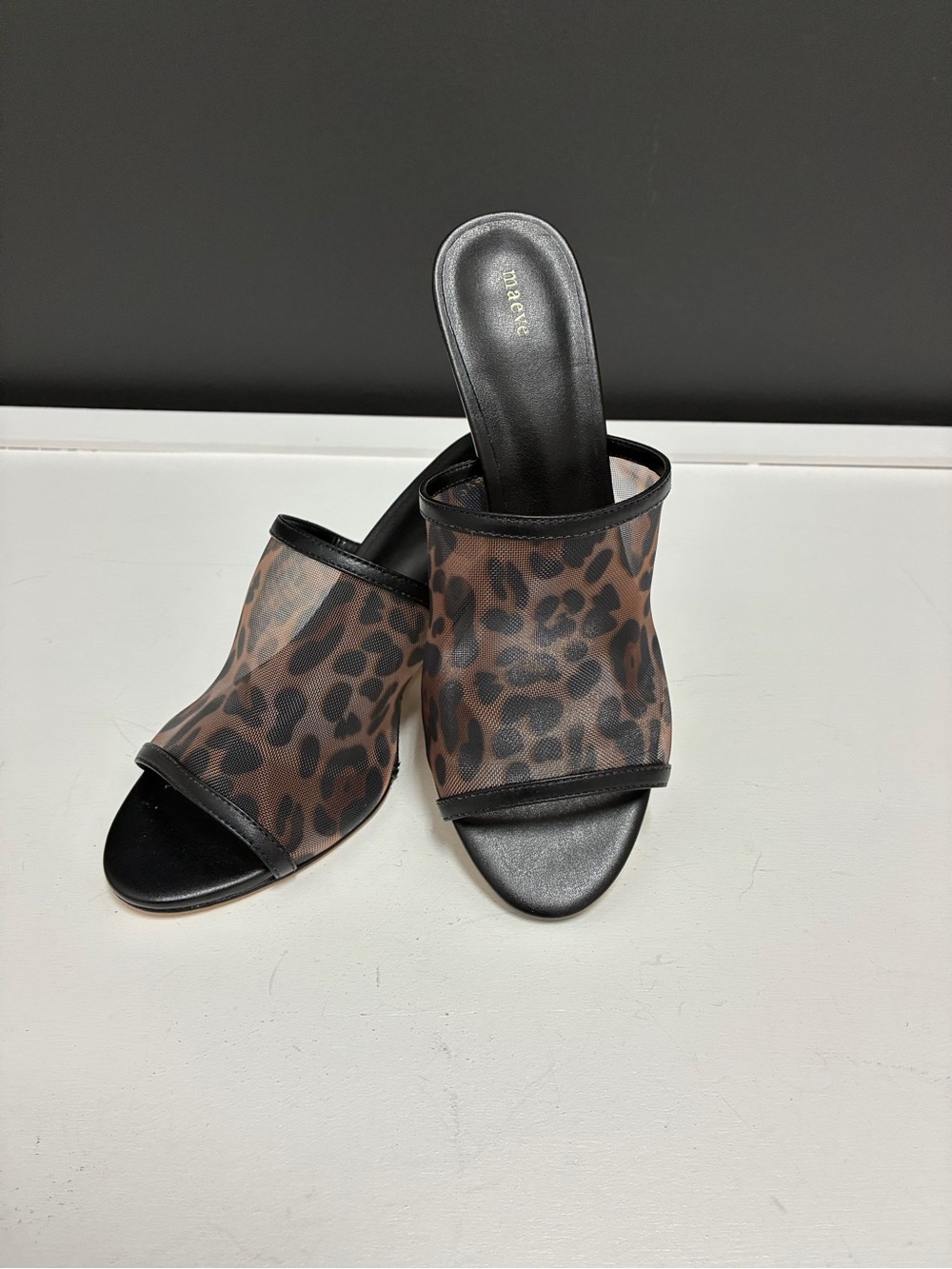 Maeve NWT Leopard Print Slide Sandals